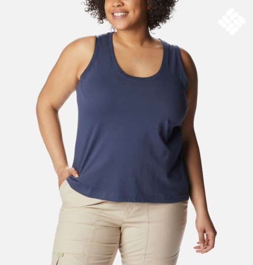 Maiouri Columbia Sapphire Point Dama Bleumarin | Plus Size KW0ASZ7M9